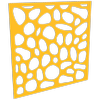 ProtectorAl 300-1200mm x 300-1200mm Dark Yellow/Gloss White Riverstone Unframed Composite Deco Panel