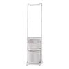 Lauft Bathroom Laundry Clothes Basket Trolley Bin Hamper Hanging Storage Rack