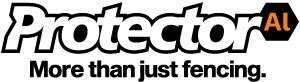 Protector Al logo in orange colourway