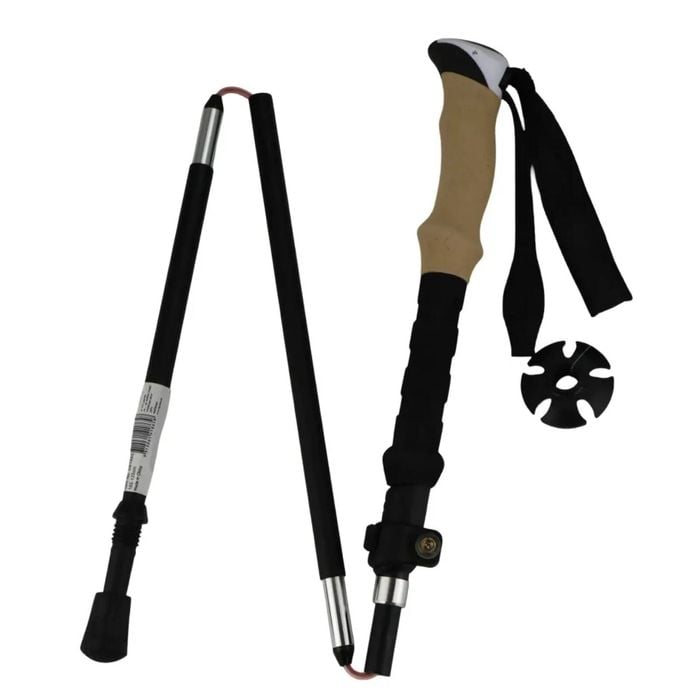 Telescopic Adjustable Hiking Pole Folding Walking Stick Adjustable Trekking 105cm 125cm