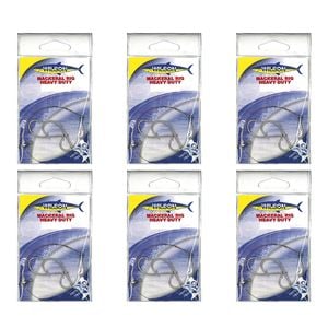 6x Wilson Heavy Duty Mackerel Fishing Rig 3x8/0 Hook-Setup-69lb Wire