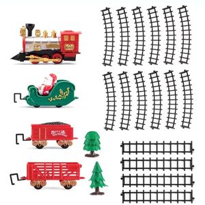 Lifebay Electric Train Toy Set with Lights and Sounds