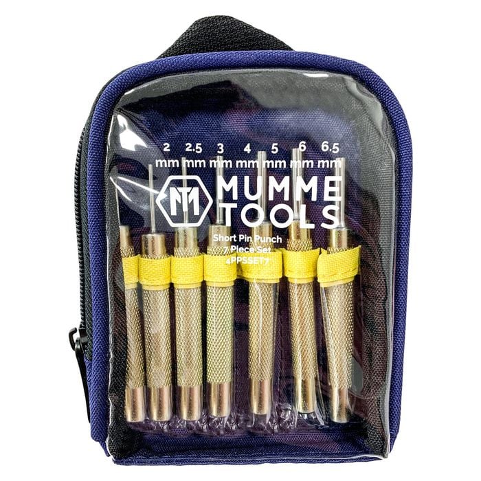 Mumme Tools 7 Piece Short Pin Punch Set
