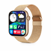 Smart Watch Bluetooth Call – Full Touch Screen Fitness Tracker, Waterproof Sport Smartwatch Gold Mesh