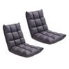 SOGA 2X Grey Lounge Recliner Gaming Chair
