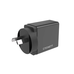 Cygnett PowerPlus 12W Fast Wall Charger + Lightning Cable - Black