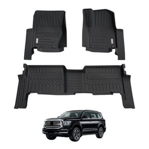 AUSGO Car Floor Mats for GWM Tank 500 7-Seat 2024-Onwards All-Weather Floor Liners