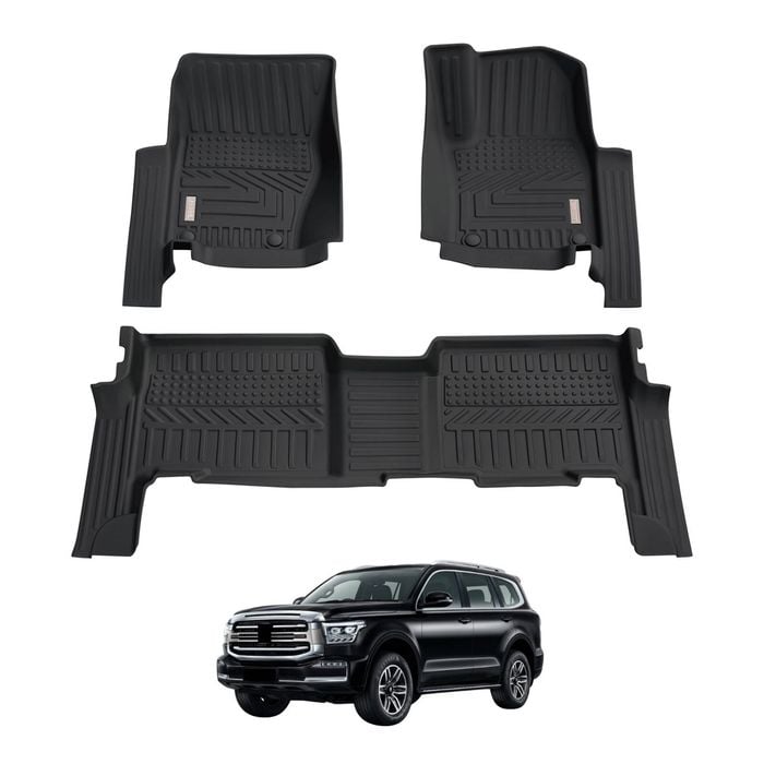 AUSGO Car Floor Mats for GWM Tank 500 7-Seat 2024-Onwards All-Weather Floor Liners