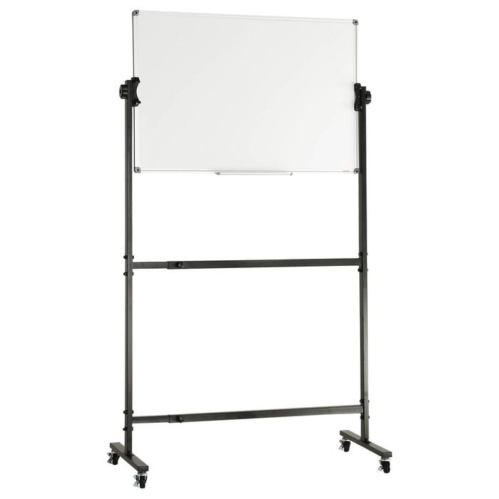 Vevor 91.5x61cm Rolling Magnetic Whiteboard White Double-sided Mobile Adjustable Height