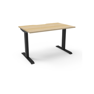 Rapidline Boost Static Single Sided Workstation 1200W x 750D x 730mmH Oak/Black|AFRDI