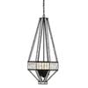 Telbix Oiled Bronze/Clear Crystal Zofio 4 Light Pendant