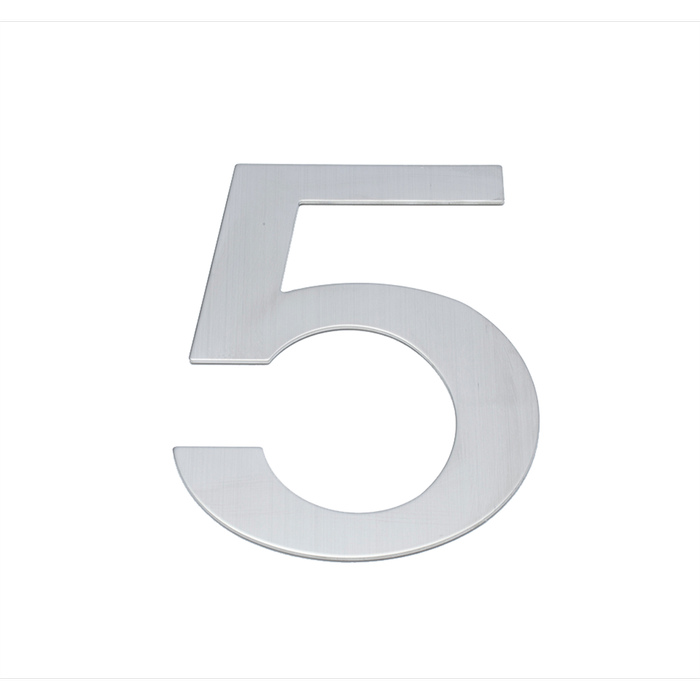 Sandleford 200mm Lorenzo Stainless Steel House Number 5