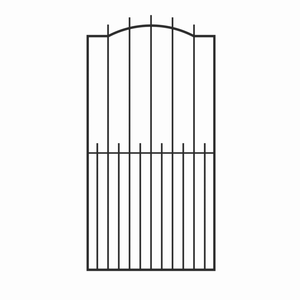 RapidFence Traditional Side Gate 900x1785x16mm Black