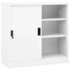 vidaXL Office Cabinet with Sliding Door White 90x40x90 cm