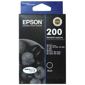 Epson GENUINE Original Epson 200 Black ink T200192 XP-100 XP-200 XP-300 XP-310 XP-400 XP-410 WF-2510 WF-2520 WF-2530 WF-2540