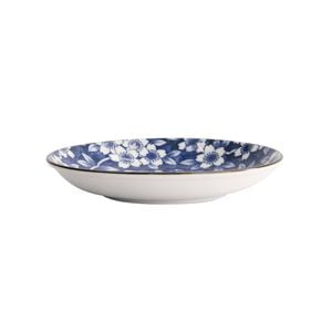 Tokyo Design Round Porcelain Plate Blue Sakura 16cm Gift Boxed Tableware