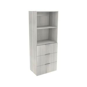 Lugna 1536 x 600 x 380mm Mist 2 Shelf And 3 Drawer Robe Insert