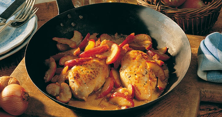 Chicken With Apples & Cider Recipe | Matador BBQs