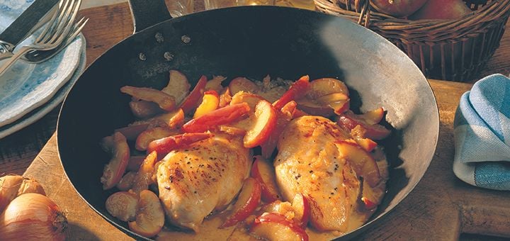 chicken with apples and cider