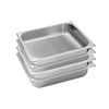 SOGA 4X 1/2 GN Pans Stainless Steel 6.5cm Deep