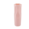 ANYDECO Flower Vase Pink Small Nordic Rock Diamond Pattern Pot Living Room Decor
