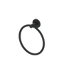 Greens Matte Black Zola Towel Ring