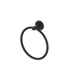 Greens Matte Black Zola Towel Ring