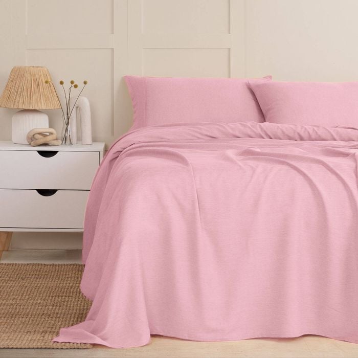 Royal Comfort Linen Sheet Set Premium Bedding Ultra Soft Mauve King