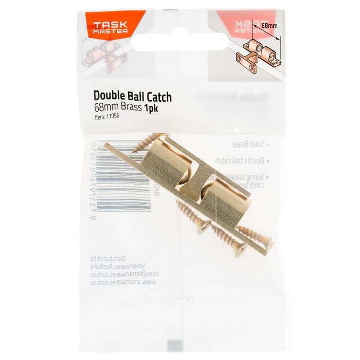 Taskmaster 68mm Brass Double Ball Catch