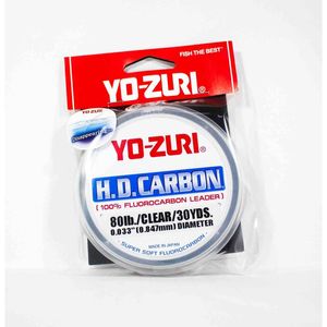 Yo Zuri H.D Carbon 30yds Clear Fluorocarbon Fishing Leader 80lb