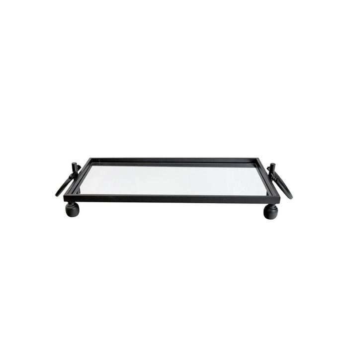 Elegant Collections Black Eliza Small Tray