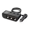 Exotronic 3 Way Car Accessory/Cigarette Adaptor with PD 2x 36W QC3.0