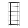 Oikiture Bookshelf 5 Tier Display Shelf Storage Shelves Stand Rack Black