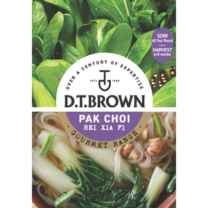D.T. Brown Gourmet Pak Choi Hei Xia F1 Seeds