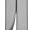 Pillar 160 x 200cm Black Magnetic Flyscreen Door Curtain