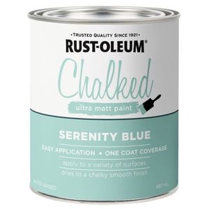 Rust-Oleum 887ml Serenity Blue Ultra Matt Chalked Paint