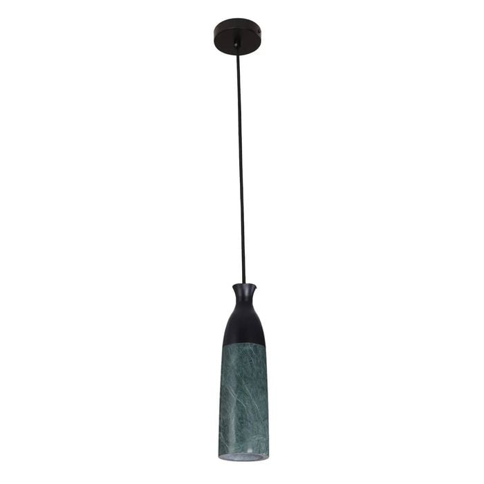 Cla Lighting Marmol Interior Marble Cylinder Pendant Light Green Marble