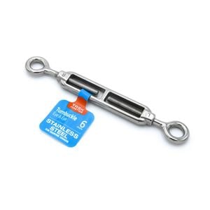 Taskmaster 6mm Stainless Steel Eye And Eye Turnbuckle