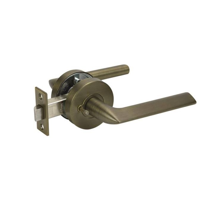 Delf Antique Brass Alicante Privacy Lever Set