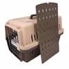Yes4pets Medium Dog Cat Crate Pet Rabbit Carrier Airline Cage With Bowl & Tray-brown