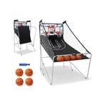 Costway Arcade Basketball Game Double Shoting Machine 4 Players Electronic Scoring w/8 Playing Modes&4 Balls