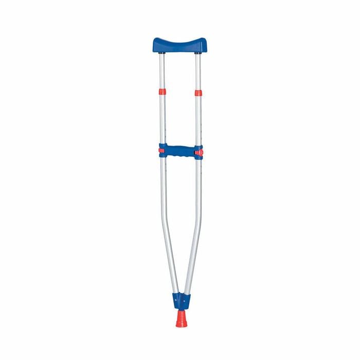 Premium Underarm Crutches Pair - Lightweight & Adjustable Support - Youth