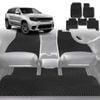 6D Diamond Car Floor Mats for Jeep Grand Cherokee 2011-2021-Full Set-Black-Outback GT