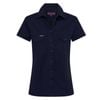 Green Hip Short Sleeve Shirt Navy Blue Size 12