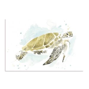 Artey | Watercolor Sea Turtle Study I - Stretched Canvas - Stretched Canvas - 40 x 50cm