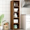 Bamboo Shelf Bookcase Display Storage Rack Stand