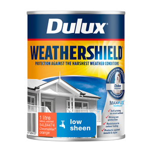 Dulux 1L Orange Low Sheen Weathershield Exterior Paint