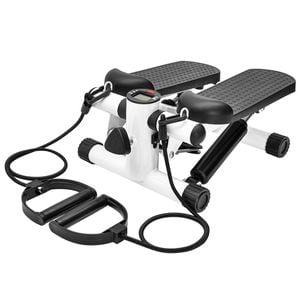 Mini Stepper Machine with Resistance Bands and LCD Monitor for Full Body Workout