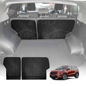 Back Seat Protector For Kia Sportage Ql Series 2015-2022 All Weather Heavy Duty Car Seat Kick Mats Cover Accessories