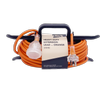 Click 20m Orange Heavy Duty Extension Lead with Cable Tidy